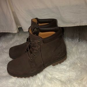 Chocolate brown timberland boots